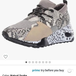 Steve Madden Snakeskin athletic shoes